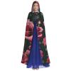 MUFLVDX Rose Skull Eyes Unisex Hooded Robe Cloak Halloween Cool Cosplay Witch Costume Adults Cloak Party Cape view 2