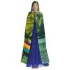 MUFLVDX Lake With Boats Canoes Park Unisex Hooded Robe Cloak Halloween Cool Cosplay Witch Costume Adults Cloak Party Cape view 2