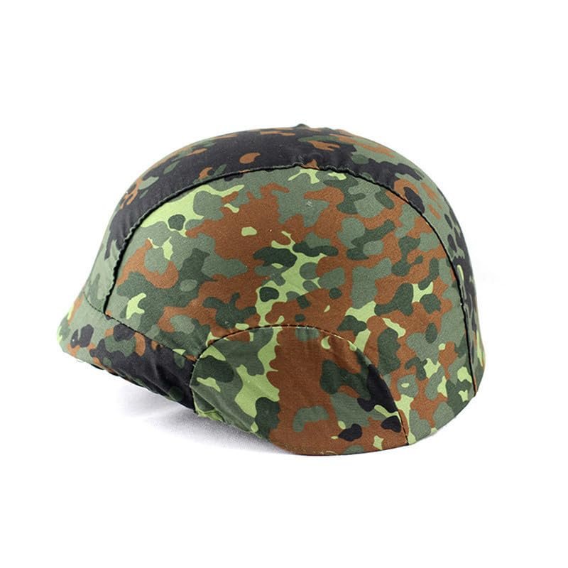 Outdoor Sports Airsoft Gear Tactical Camouflage Cloth Helmet Cover - M88 Helmet - German Flecktarn