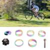 28.6mm Headset Spacers Aluminum Alloy Colorful Stem Top Headset Star Nut Set for Mountain Road Fixed Gear Bikes view 2