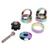 28.6mm Headset Spacers Aluminum Alloy Colorful Stem Top Headset Star Nut Set for Mountain Road Fixed Gear Bikes view 3