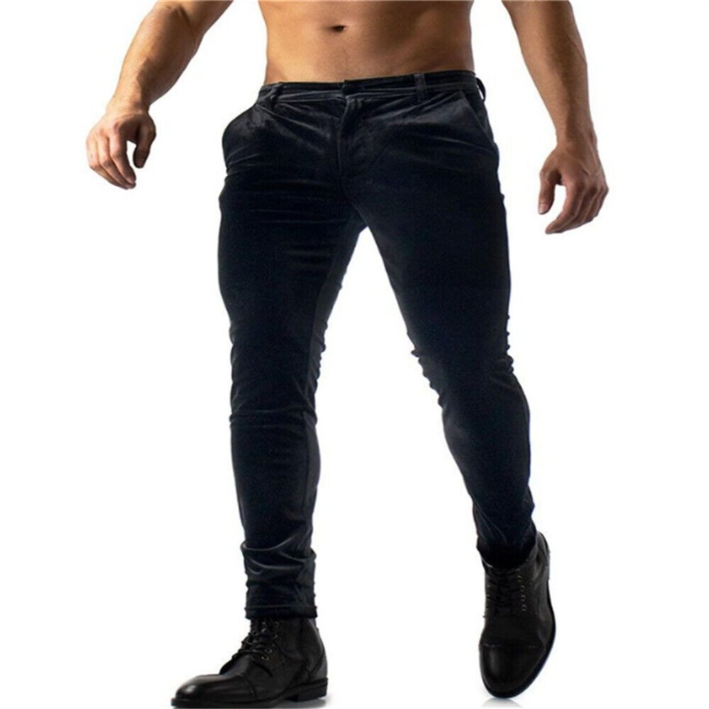 Abborora Mens Jogging Velvet Pants Athletic Running Sweatpants Casual Hip Hop Trousers (3X-Large,Black)
