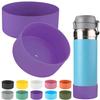 2 Pcs Silicone Boot Sleeve Compatible Stanley Quick Flip GO Water Bottle,for Stanley Quick Flip GO Water 36oz Bottle Boot.Avoid Scratches and Noise (Purple, 36oz) view 1