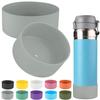 2 Pcs Silicone Boot Sleeve Compatible Stanley Quick Flip GO Water Bottle,for Stanley Quick Flip GO Water 36oz Bottle Boot.Avoid Scratches and Noise (Gray, 36oz) view 1