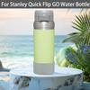 2 Pcs Silicone Boot Sleeve Compatible Stanley Quick Flip GO Water Bottle,for Stanley Quick Flip GO Water 36oz Bottle Boot.Avoid Scratches and Noise (Gray, 36oz) view 2