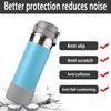 2 Pcs Silicone Boot Sleeve Compatible Stanley Quick Flip GO Water Bottle,for Stanley Quick Flip GO Water 36oz Bottle Boot.Avoid Scratches and Noise (Gray, 36oz) view 3