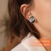 POBAISITER 2PCS Halloween Elements Fluoresscence Piercing Ear Gauges Stainless Steel Epoxy Screw Fit Ear Plugs Tunnels Allergy Free Expander Earrings For Women Men Body Piercing Jewelry view 3