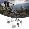 10 Speed Groupset 10 Speed 46T Cassette Crank Arm Bottom Bracket Thumb Shifter Rear Derailleur Set (32T Chainring) view 3