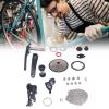 10 Speed Groupset 10 Speed 46T Cassette Crank Arm Bottom Bracket Thumb Shifter Rear Derailleur Set (32T Chainring) view 4