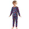 ALAZA Jellyfish Coral Starfish 2 Piece Pajama Set Long Sleeve Top and Pants Sleepwear Unisex 6Y view 3