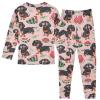 ALAZA Dachshund Dog Waterlemon 2 Piece Pajama Set Long Sleeve Top and Pants Sleepwear Unisex 18M Multicolor view 2
