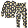 ALAZA Fried Eggs Polka Dot 2 Piece Pajama Set Long Sleeve Top and Pants Sleepwear Unisex 6Y Multicolor view 2