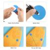 PATIKIL 3.1" Paddle Board D Rings, 4 Pcs Stainless Steel D-Ring PVC Patch Pad No Glue Include for Raft Kayak Inflatable Boat Surfboard, White view 4