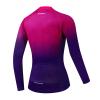 Women's Long Sleeve Cycling Jersey, Quick Dry Bike Top with Reflective Strip, Zipper and Pockets (US, Alpha, Medium, Regular, Regular, HMXC035) view 2