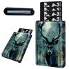 Mxfdegf Credit Card Holder Aluminum Auto Pop Up Wallet, Slim Minimalist Credit Card Holder For Men and Women, Leather Card Case Front Pocket Trifold Wallet RFID Blocking Wallets,Deer -1375 view 1