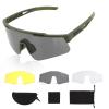 ToopMount Tactical Eyewear Anti Fog, ANSI Z87.1 Sports Glasses with 3 Interchangeable Lens UV400 Protection Airsoft Goggle view 1
