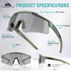 ToopMount Tactical Eyewear Anti Fog, ANSI Z87.1 Sports Glasses with 3 Interchangeable Lens UV400 Protection Airsoft Goggle view 2