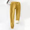 ZEFOTIM Fleece Pants Women Winter Outfits for Women 2024 Trendy Cozy Drawstring with Pockets Sweatpant Yellow 5X-Large view 3