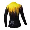 Women's Long Sleeve Cycling Jersey, Quick Dry Bike Top with Reflective Strip, Zipper and Pockets (US, Alpha, Small, Regular, Regular, HMXC030) view 2