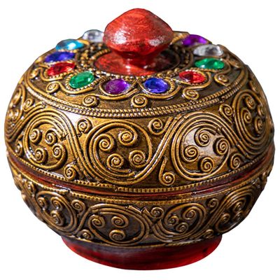 Box Handmade Glass Jewelry Box A Necklace Decor Necklaces Treasure Chest Case Trinket Case Necklace Organizer Antique Jewelry Case Retro Jewelry Case Pirate Wooden Storage Bag/344