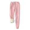 ZEFOTIM Ropa Termica para Mujer, Heated Pants for Women Winter Heated Pants Trendy Drawstring with Pockets Pink Small view 1