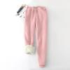 ZEFOTIM Ropa Termica para Mujer, Heated Pants for Women Winter Heated Pants Trendy Drawstring with Pockets Pink Small view 2