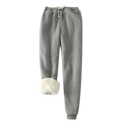 ZEFOTIM Heated Pants for Women Winter Clothes Sweatpants Termicos para Mujer Drawstring with Pockets Light Gray 5X-Large