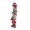 Christmas Porch Sign Set Red Xmas Hanging Decor Fit for Home Wall Front Door Decor view 2