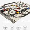 Yunchin Children's Educational Play Mat City Road Building Parking Game Scene Map view 4