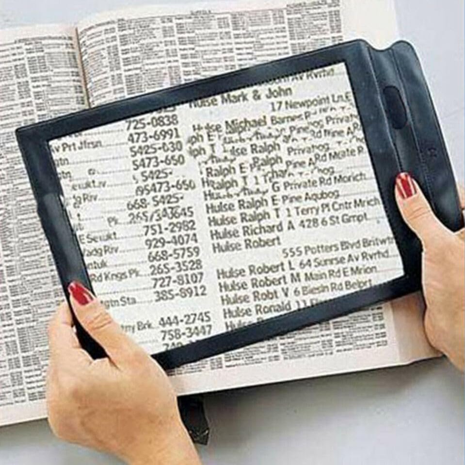 A4 Full Page Sheet 4x Large Magnifying Magnifying Glass Reading Aid Lens