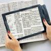 A4 Full Page Sheet 4x Large Magnifying Magnifying Glass Reading Aid Lens view 1