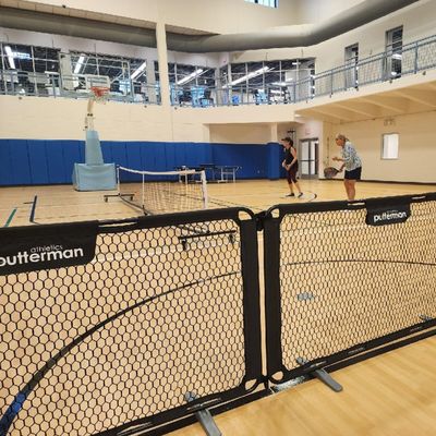 Putterman Portable Court Divider for Pickleball Courts (2 Pack)
