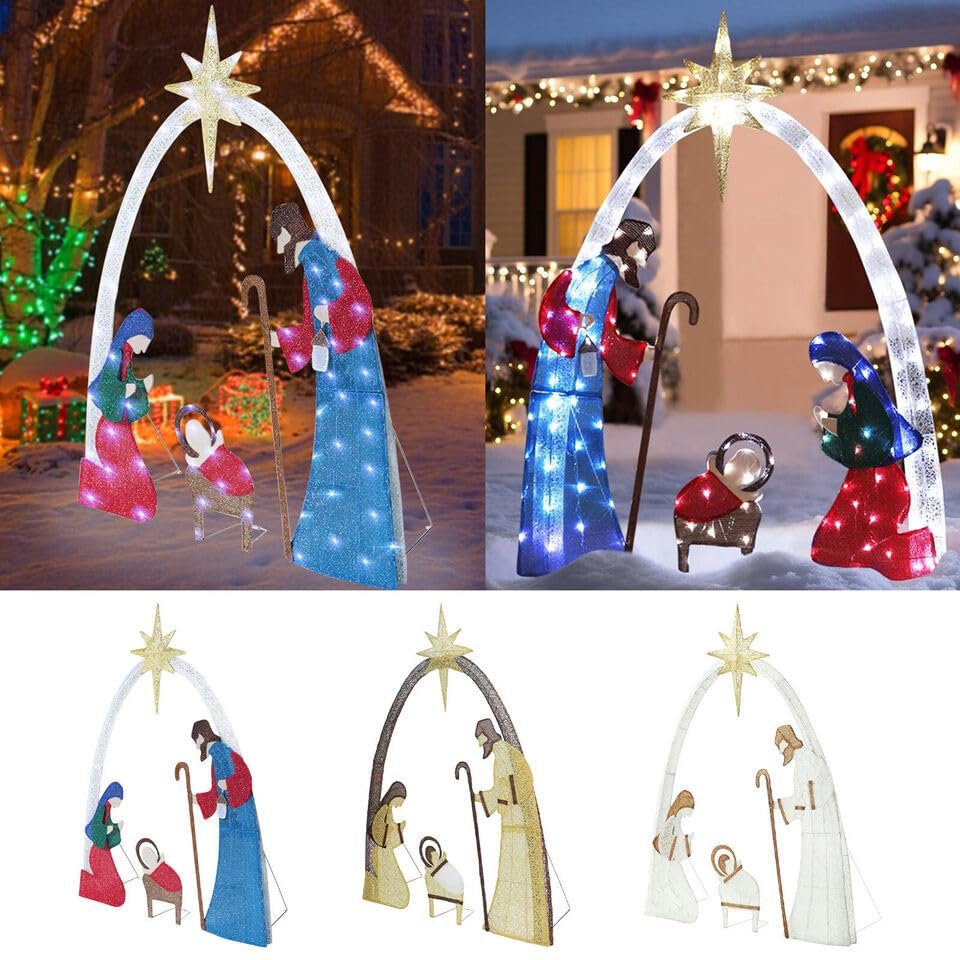 Christmas Scene Silhouette Acrylic Christmas Scene Decoration The Birth Of Jesus