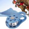 Climbing Single Pulley, Fixed Eyelet Climbing Pulley, Al Mg Alloy Fixed Eyelet, Single Pulley for When Mountaineering view 1