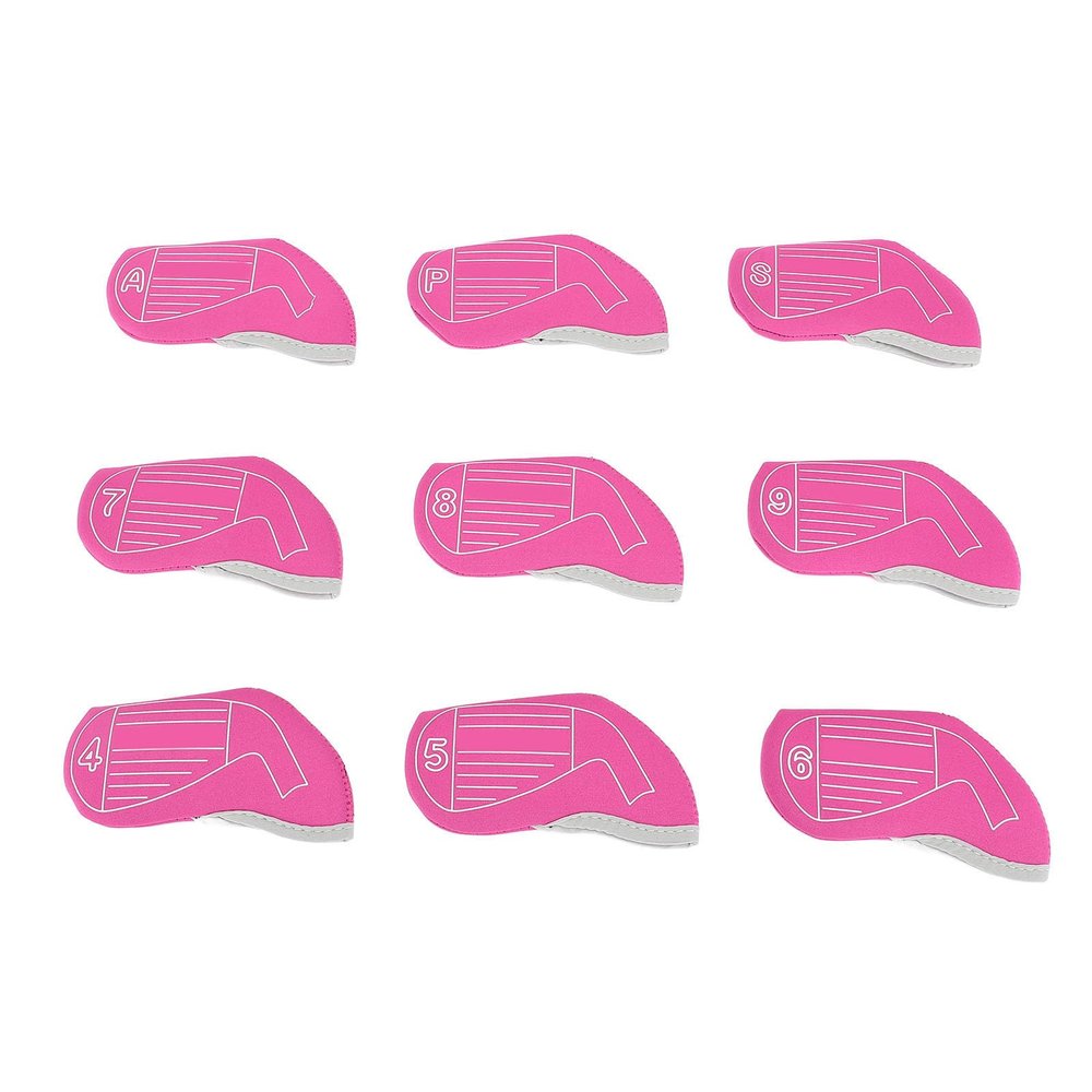9-Piece Set of Iron Racket Covers, and Scratchresistant, Suitable for Most Irons, Stylish Pink Finish