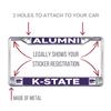 Decorvo Kansas State Alumni License Plate Frame - K-State Car Truck Accessory view 3