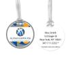 Alpha Kappa Psi Fraternity Travel Luggage ID Bag Tag for Suitcases Round Plastic Tag Luggage Tag with Name Privacy Protection Travel Bag Labels (Alpha Kappa Psi 9) view 1