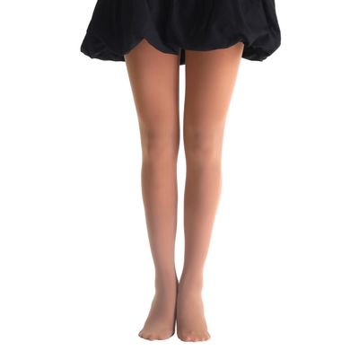 EVERSWE Girls Semi Opaque Footed Tights, Microfiber Tights (11-13, Suntan)