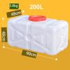 DIROVO Water Storage Tank, 200L, White, Rectangular, HDPE, with Lid and Tap, Suitable for Drinking Water Storage view 2