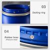 DIROVO Food Grade Plastic Water Storage,Blue Open Top Storage Barrel Drum Keg with Lid and Latch Ring for Transporting/Shipping(200L) view 4