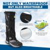 ROCKBROS Snow Boot Leg Gaiters for Hiking Waterproof Leg Gaiter for Skiing Walking Snow Boot Gaiters Tear Resistant Adjustable Gaiters view 2