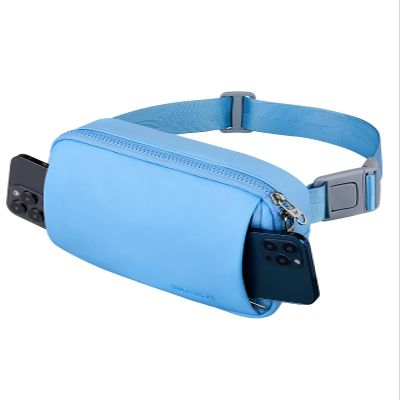 WATERFLY Crossbody Belt Fanny Pack: Sports Walking Waist Bag Runner Belt Bum Bag Hip Fannie Pack Phanny Fannypack Woman Man for Hiking Jogging Running