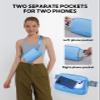 WATERFLY Crossbody Belt Fanny Pack: Sports Walking Waist Bag Runner Belt Bum Bag Hip Fannie Pack Phanny Fannypack Woman Man for Hiking Jogging Running view 2