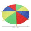 POENVFPO Kids Parachute, Rainbow Parachute Toy Play Gymnastics Parachute with Handles for Cooperative Group Play view 3