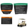 CartClan Golf Cart Steering Wheel Sticker/Dashboard Decal Suitable for Club Car DS Electric Golf Cart, OEM#: 102518001/101621601, 103783001, 101960601 view 1