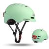 Bike Helmets for Adults - Lightweight Front and Rear LED Lights Adjustable Bicycle Helmet for Adults Men Women Scooter Helmet for Commuting, Road Biking, Skating, Scooter view 1