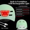 Bike Helmets for Adults - Lightweight Front and Rear LED Lights Adjustable Bicycle Helmet for Adults Men Women Scooter Helmet for Commuting, Road Biking, Skating, Scooter view 4