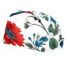 2 Pieces Scrub caps Women Womens Scrub Cap Scrub Caps Men for Nurse Flowers Abstract Leaves Multicoloured