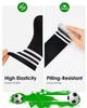Century Star Toddler Soccer Socks for Girls Boys Baseball Socks Youth Softball Sock Kids Breathable Athletic Socks for Sports 2 Pair Solid Black 9-12 Years view 4