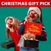 HAPPYPOP Christmas Gifts for Kids - White Christmas Stocking Stuffers Xmas Horse Socks 4-6 Years Old with Greeting Card view 3